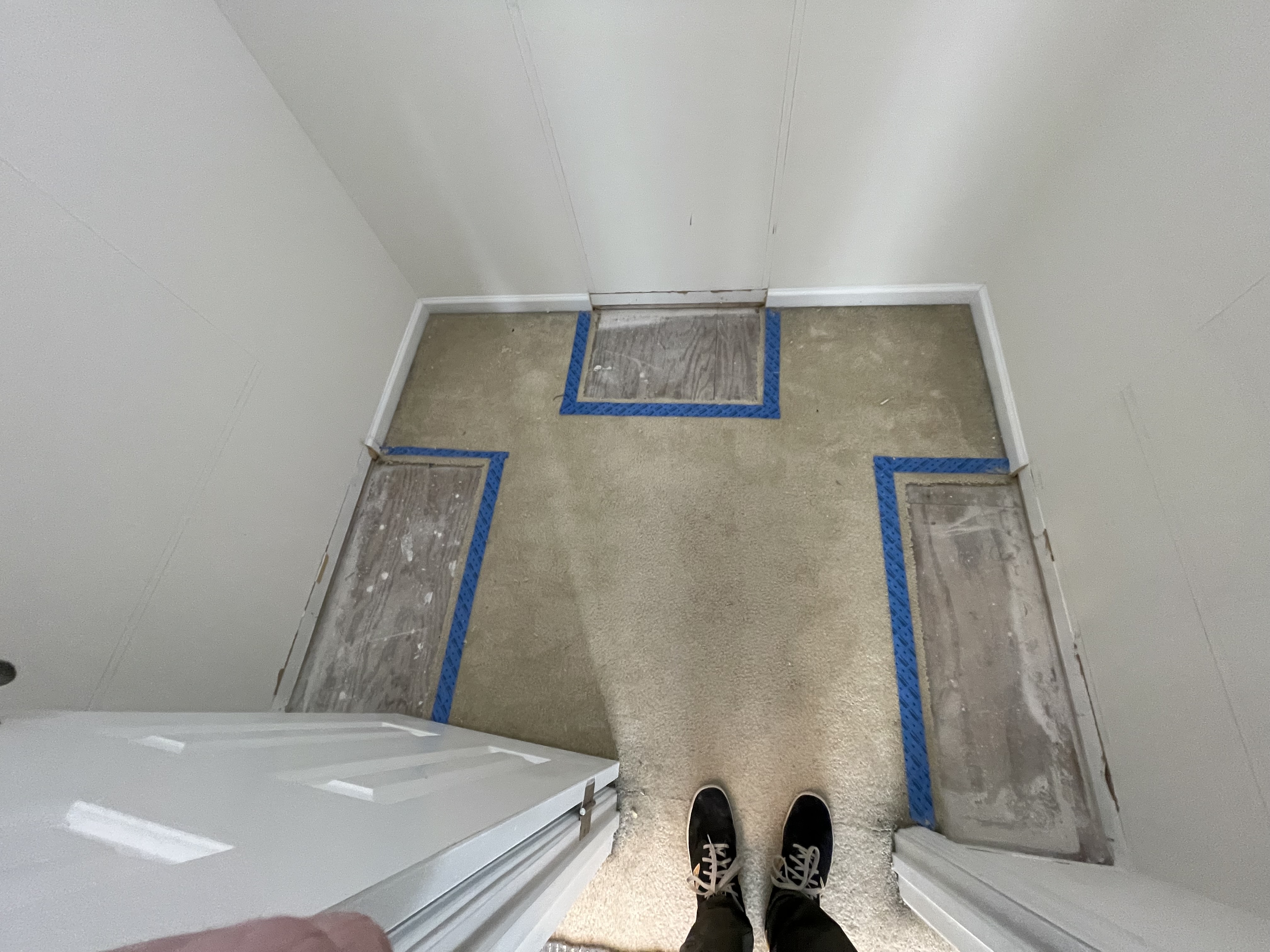 Footprint mapped out during demo